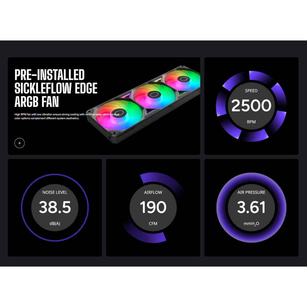 Tản nhiệt nước Cooler Master MasterLiquid Atmos II LCD 240 360 - Hàng chính hãng | BigBuy360 - bigbuy360.vn