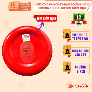 Chuông báo cháy 6 inch 24V HORING NQ-618