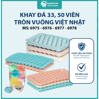 Vỉ đá Việt Nhật dạng vuông tròn nhựa dẻo an toàn thực phẩm dễ lấy đá nhiều ngăn tiện lợi - 6975, 6976, 6977, 6978