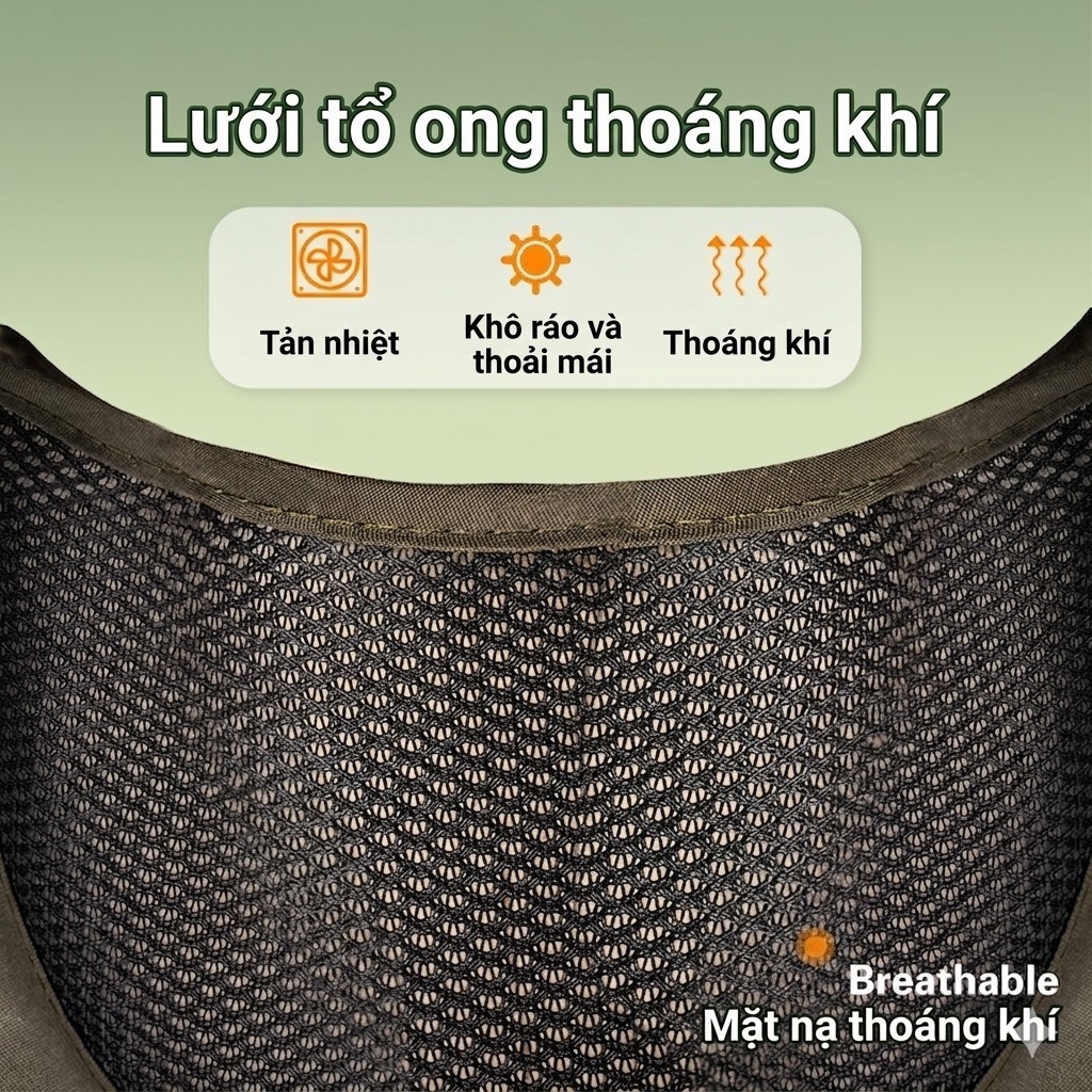 Mũ Chống Nắng Agnite UPF 50+ Chống Tia UVA/UVB Thiết Kế Lưới Thoáng Mát Tháo Rời Dùng Khi Đi Bộ Xuyên Rừng Làm Vườn