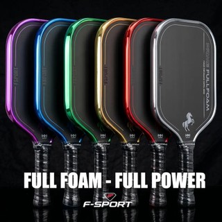 (Chính Hãng) Vợt Pickleball F-Sport FULL FOAM, Carbon Nhám Tạo Xoáy, Lõi Foam, Đánh Êm, Ít Rung, Kiểm Soát Vượt Trội