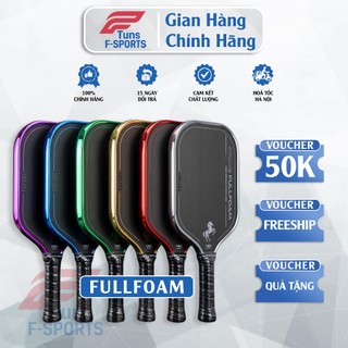 (Chính Hãng) Vợt Pickleball F-Sport FULL FOAM, Carbon Nhám Tạo Xoáy, Lõi Foam Êm Tay, Giảm Rung, Kiểm Soát Ổn Định