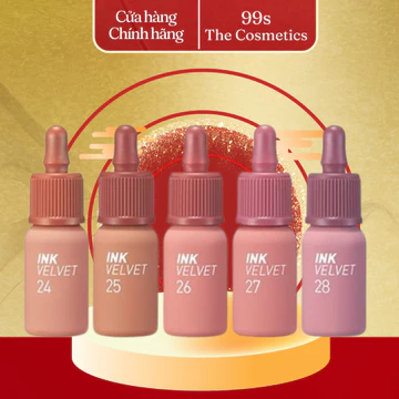 (FULL MÀU) Son Kem Lì Peripera Ink Velvet Lip Tint