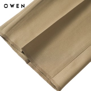 Owen - Quần tây Regular Fit Tăng đơ QRT263043 màu Be chất liệu Nano