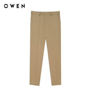 Owen - Quần tây Regular Fit Tăng đơ QRT263043 màu Be chất liệu Nano