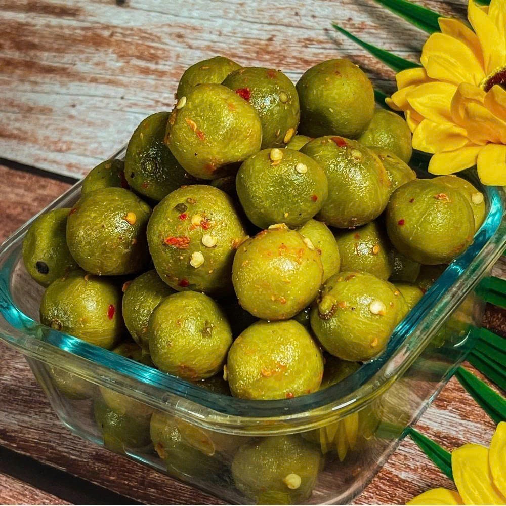 Sấu Bao Tử _Sấu Ngâm Muối Ớt  Hà Nội Giòn Ngon Hộp 250g