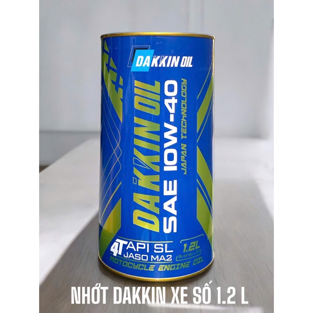 Dầu Nhớt DAKKIN OIL SAE 10W40 API SL JASO MA2 Cho Xe Máy 4T