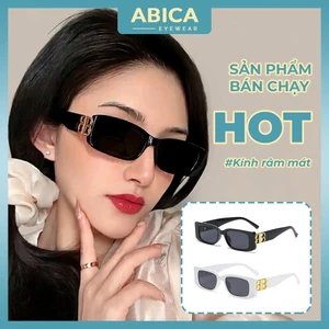 Kính râm mát gọng chữ nhật phong cách vintage thời trang sành điệu cho nam và nữ siêu hit hot đẹp giá rẻ ABICA 278