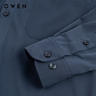 Owen - Áo sơ mi dài tay Regular Fit AR261049DT màu Xanh tím than chất liệu Ultra modal