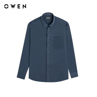 Owen - Áo sơ mi dài tay Regular Fit AR261049DT màu Xanh tím than chất liệu Ultra modal