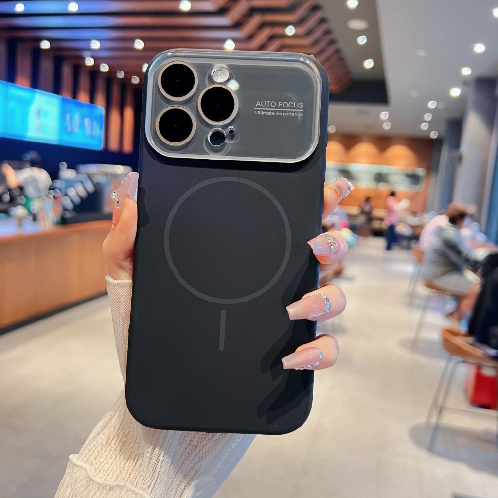 Ốp Lưng iPhone Từ Tính Mặt Kính Camera Sang Trọng Cao Cấp Bảo Vệ Camera - iP 11/12/13/14/15/16/17/Pro/Max