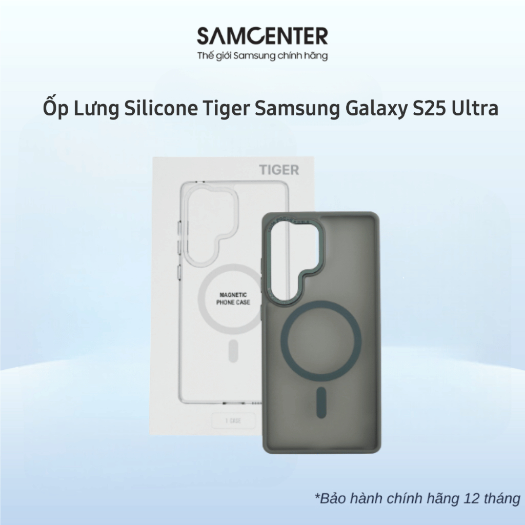 Ốp Lưng Silicone Tiger cho Samsung Galaxy S25 Ultra