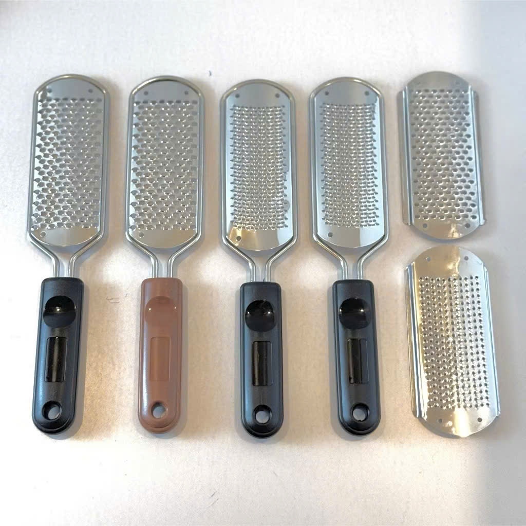 Cây Chà Gót Chân Inox, Rất Bén Hiệu Quả Cho Vùng Da Bị Chai Dày [ Có Thể Thay Mặt Chà ]
