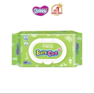Khăn Ướt Fressi Baby Care 80 Miếng Khăn Giấy Ướt An Toàn Cho Bé & Gia Đình