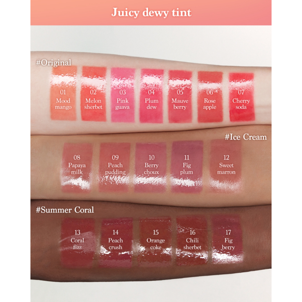 Son Tint Dasique Juicy Dewy Tint 3,5g Căng bóng, mềm môi