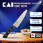 Dao KAI Nhật Wakatake Chef Cooking Knife, Gyuto dao bếp thái thịt cá lưỡi thép không gỉ cao cấp 18cm AB5422