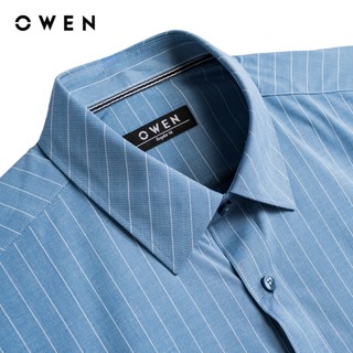 Owen - Áo sơ mi dài tay Regular Fit AR260093DT màu Xanh đậm chất liệu Bamboo spandex