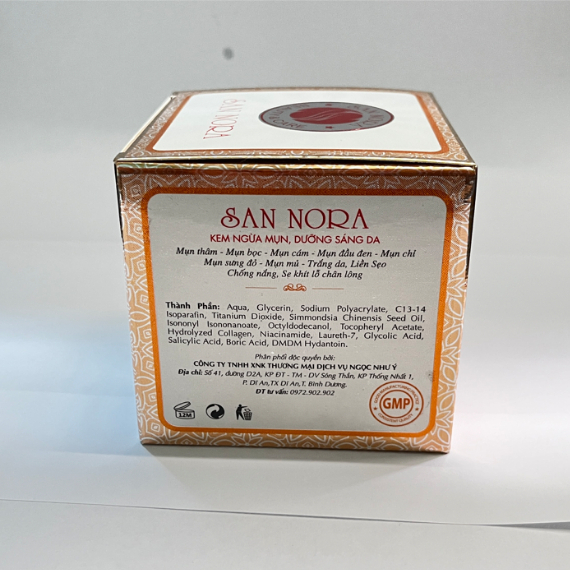 Kem San Nora 9in1 (Vàng-Trắng) - Kem Face Dưỡng Ẩm Kiểm Soát Nhờn, Cải Thiện Đốm Nâu 30g