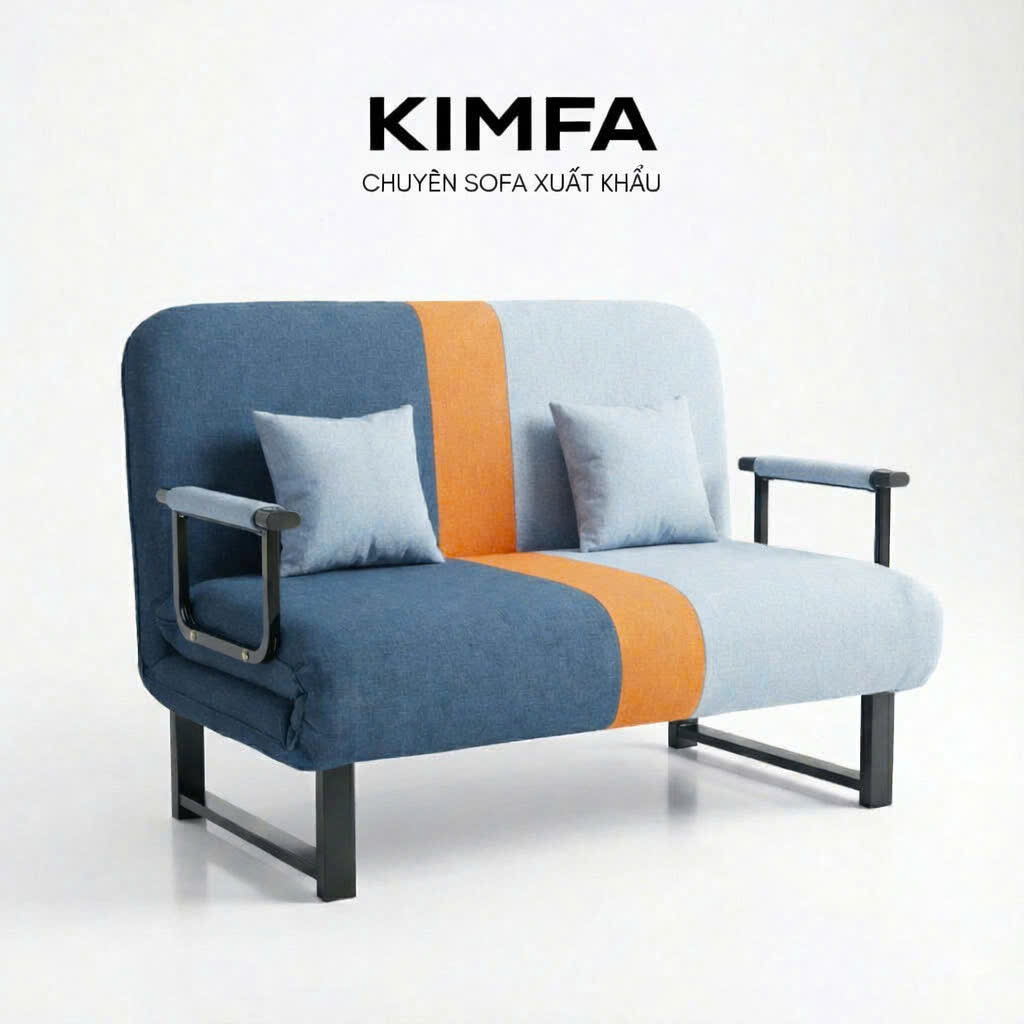 Sofa Giường Thông Minh 2 Trong 1 – Sofa Bed Gấp Gọn Khung Sắt Sơn Tĩnh Điện (65cm-150cm)