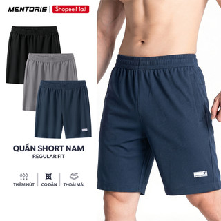Quần Short Nam MENTORIS Vải Waffle 3D Thoáng Khí, Form Regular Fit, Thấm Hút Mồ Hôi Tốt MSR2607