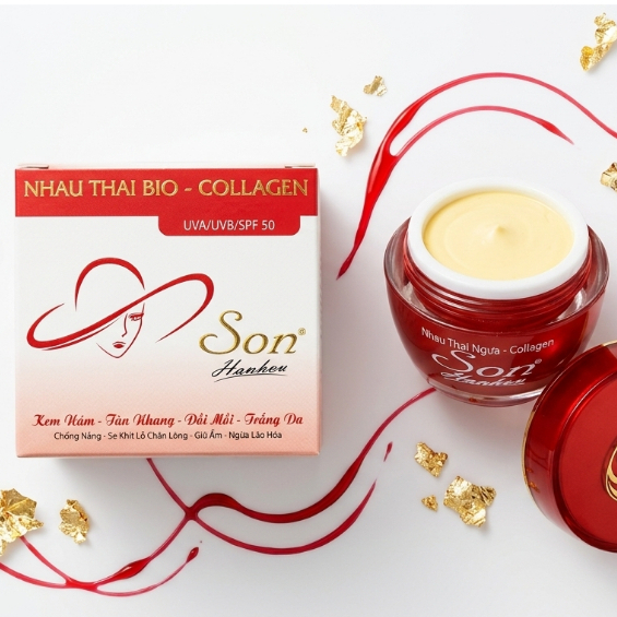 Kem Dưỡng Da SON [Đỏ] - Nhau Thai Cừu & Collagen, Nuôi Dưỡng Da Sáng Khỏe, Đàn Hồi Săn Chắc