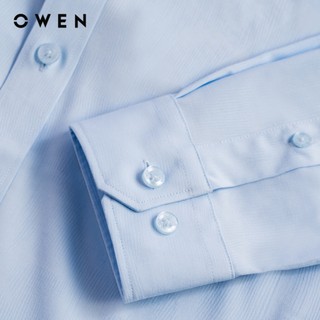 Owen - Áo sơ mi dài tay Slim Fit AS261044D màu Xanh nhạt chất liệu Bamboo spandex
