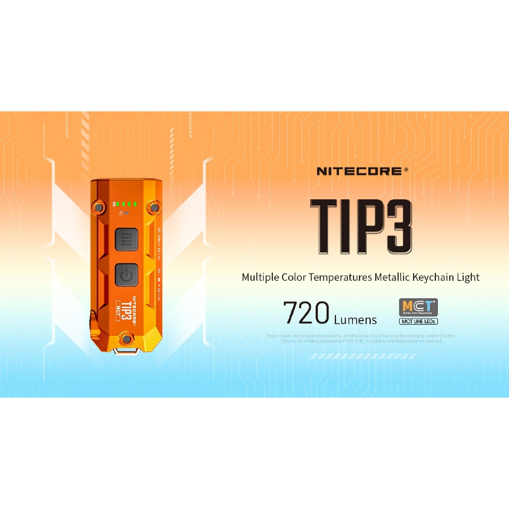 Đèn pin móc khóa NITECORE TIP3 (720 Lumens)
