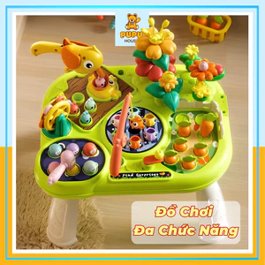 Đồ Chơi Thỏ Nông Trại Nhổ Củ Cải Cà Rốt Đập Thỏ Đa Năng Cho Bé Phát Triển Tư Duy Trí Tuệ Đồ Chơi Cho Bé - PUPU HOUSE