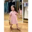 VÁY CỔ BẺ HOẠ TIẾT KẺ CHẤT POLY THÊU GẤU SZ 9- 35 KG VÁY BÉ GÁI MÙA HÈ