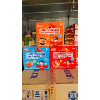 Hộp Thanh Hương Cua REECEN 300g (15g*20thanh), Thanh cua vị Truyền thống, vị Cay, Vị BBQ Siêu Ngon