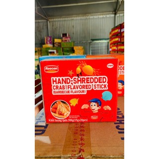 Hộp Thanh Hương Cua REECEN 300g (15g*20thanh), Thanh cua vị Truyền thống, vị Cay, Vị BBQ Siêu Ngon