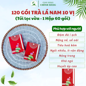120 Gói Trà Lá Nam 10 Vị Thảo Dược Zone Dạng Nghiền