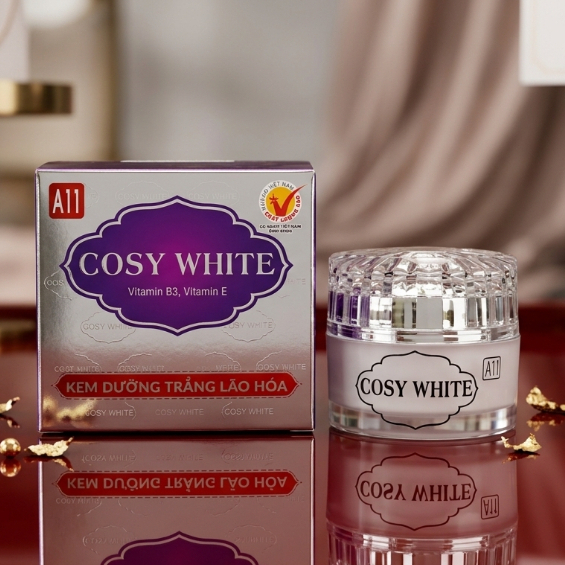 Kem Cosy White A7 A11 (Trắng-Tím) - Kem Face Sữa Non Cấp Ẩm, Dưỡng Da, Se Khít Lỗ Chân Lông