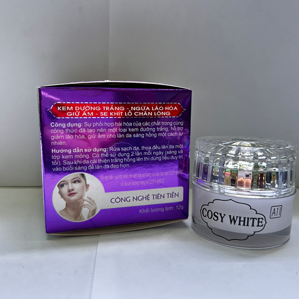 Kem Cosy White A7 A11 (Trắng-Tím) - Kem Face Sữa Non Cấp Ẩm, Dưỡng Da, Se Khít Lỗ Chân Lông
