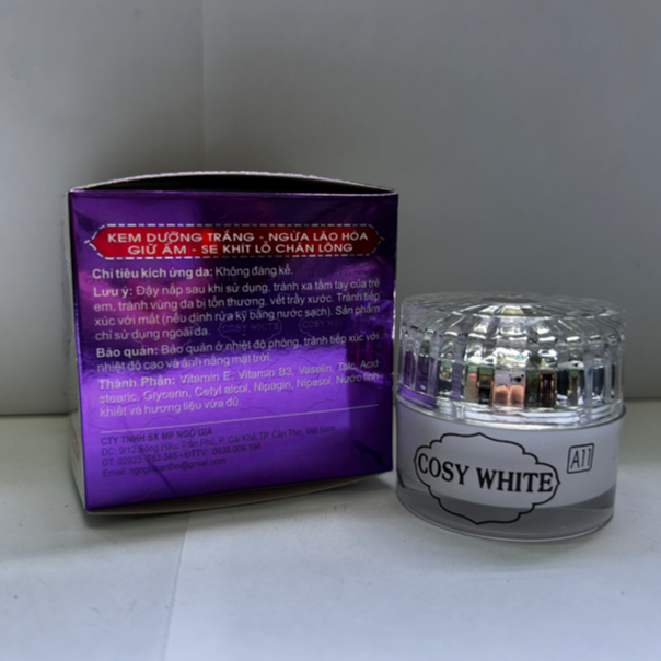 Kem Cosy White A7 A11 (Trắng-Tím) - Kem Face Sữa Non Cấp Ẩm, Dưỡng Da, Se Khít Lỗ Chân Lông