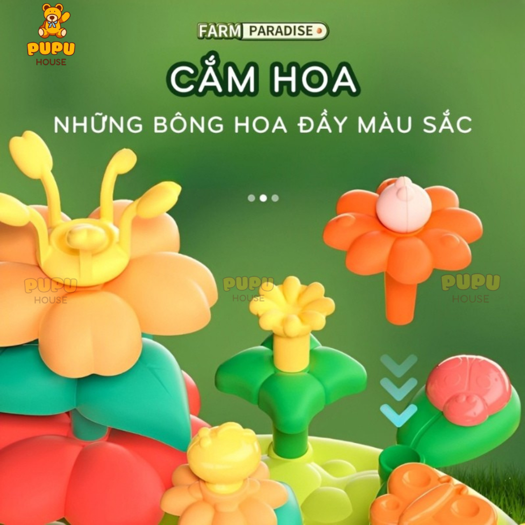 Đồ Chơi Thỏ Nông Trại Nhổ Củ Cải Cà Rốt Đập Thỏ Đa Năng Cho Bé Phát Triển Tư Duy Trí Tuệ Đồ Chơi Cho Bé - PUPU HOUSE
