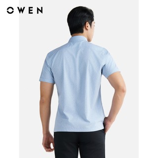 Owen - Áo sơ mi ngắn tay Body Fit AB255136NT màu Xám chất liệu Bamboo poly
