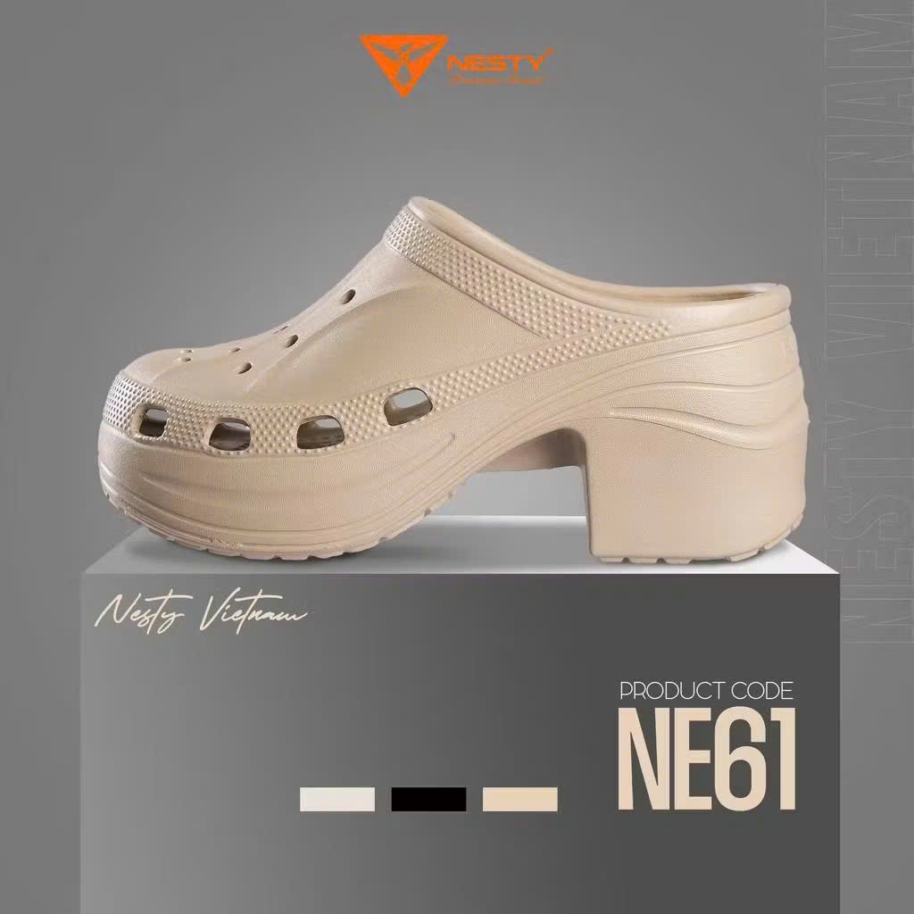 [NE61] Dép sục đế cao 9cm đúc nguyên khối NESTY