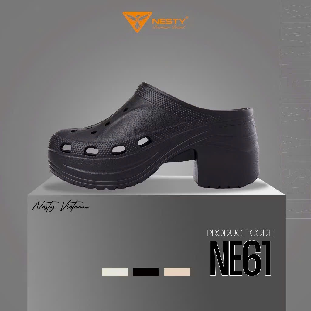 [NE61] Dép sục đế cao 9cm đúc nguyên khối NESTY