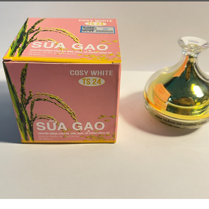 Kem Cosy White Sữa Gạo (Hồng) Hỗ Trợ Mờ Đốm Nâu Tàn Nhang & Dưỡng Sáng 30g