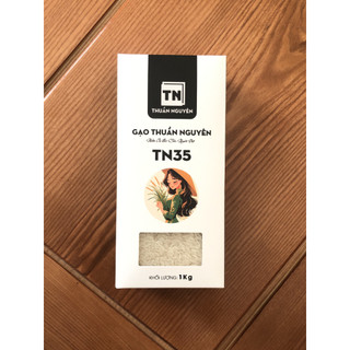 Gạo Dẻo Thơm Hạt Dài 1kg, Giàu Đạm Mềm Ngọt Cơm Ngon, Ăn Thử Tiện Lợi | Gạo Thuần Nguyên TN35