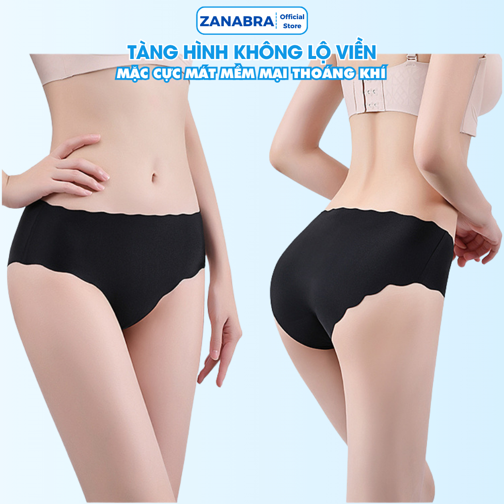 Combo 5 Quần Lót Su Trơn Viền Lượn Sóng, Quần Chip Nữ Đáy Dính Chắc Chắn ZANABRA LA09