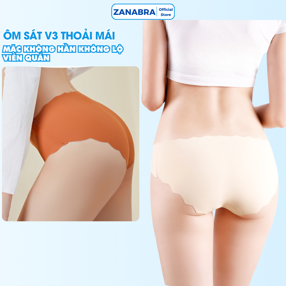 Combo 5 Quần Lót Su Trơn Viền Lượn Sóng, Quần Chip Nữ Đáy Dính Chắc Chắn ZANABRA LA09