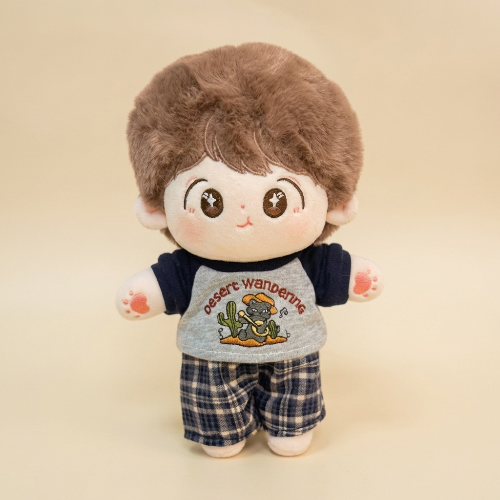Búp bê bông 20cm, đồ chơi nhồi bông trẻ nhỏ, phụ kiện quần áo búp bê siêu dễ thương, gấu bông búp bê decor, sưu tầm.