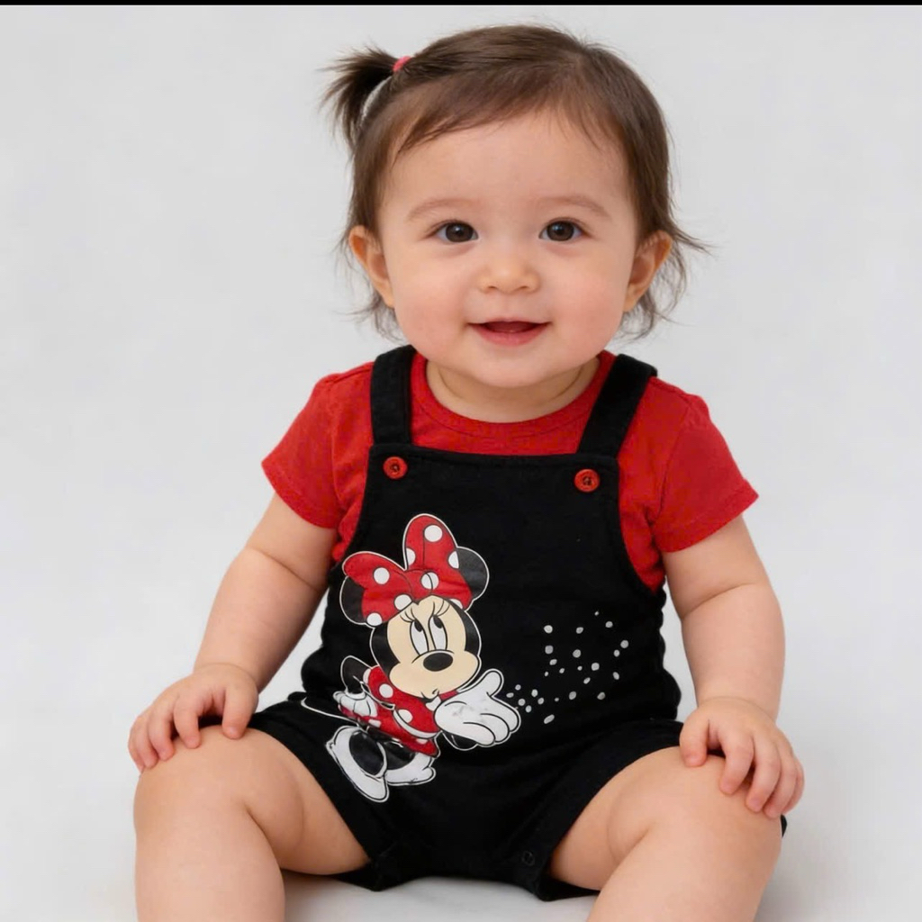 Set yếm bé gái kèm áo sơ sinh 0-24 tháng (form bé) chất cotton mềm thoáng mát F0832 0464L 0743L 0908L L043 L066