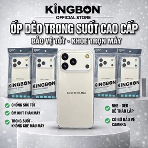 Ốp Lưng iPhone Dẻo Trong Suốt Cao Cấp Cho iPhone 11 đến 17 Pro Max Chính Hãng GOR KiNGBON