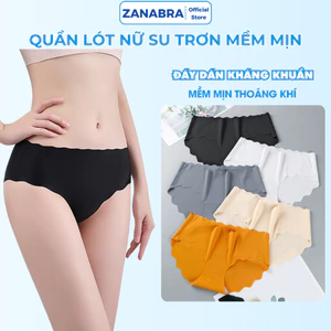 Combo 5 Quần Lót Su Trơn Viền Lượn Sóng, Quần Chip Nữ Đáy Dính Chắc Chắn ZANABRA LA09