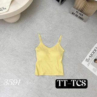 Áo bra tăm viền ren mềm co giãn 3591