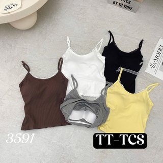 Áo bra tăm viền ren mềm co giãn 3591