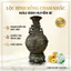 Lộc Bình Đá Đúc 52cm Chạm Rồng Nổi 3D - Màu Đen Quyền Lực - Bình Hoa Phong Thủy Tích Lộc, Trang Trí Phòng Khách Cao Cấp